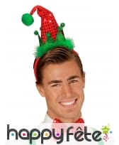 Noeud papillon et chapeau pointu pailleté de Noël, image 1