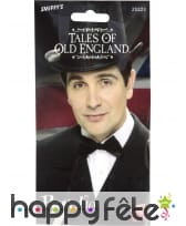 Noeud papillon luxe de couleur noir avec élastique, image 2