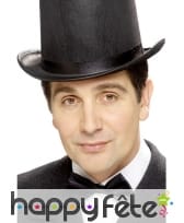 Noeud papillon luxe de couleur noir avec élastique, image 1