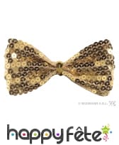 Noeud papillon or à paillettes