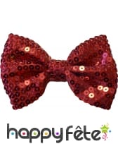 Noeud papillon rouge à paillettes, image 1