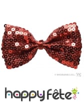 Noeud papillon rouge à paillettes