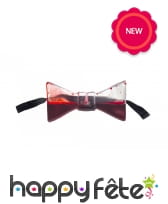 Noeud papillon transparent avec faux sang