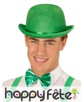 Noeud papillon vert métallisé Saint Patrick