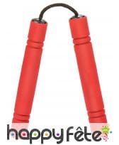 Nunchaku rouge en mousse