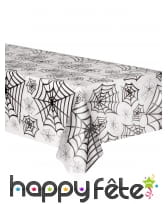 Nappe transparent motifs toiles d araignées