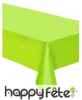 Nappe vert pomme en plastique de 2,74 x 1,37m