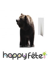 Ours brun en carton taille réelle