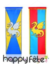 Oriflamme de chevaliers et dragons