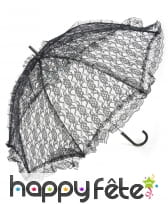 Ombrelle noire en dentelle