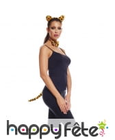 Oreilles, queues et noeud de panthère pour femme