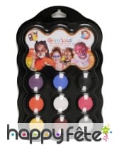 Palette 9 couleurs pour maquillage d'animaux