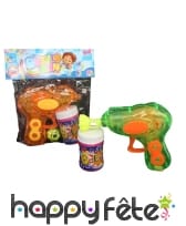 Pistolet à bulles de savon lumineux