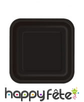 Petites assiettes carrées en carton de 17cm, image 10