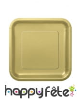 Petites assiettes carrées en carton de 17cm, image 5
