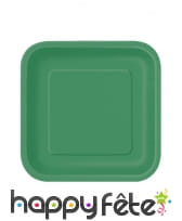 Petites assiettes carrées en carton de 17cm, image 6