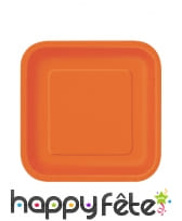 Petites assiettes carrées en carton de 17cm, image 7