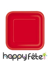 Petites assiettes carrées en carton de 17cm, image 8