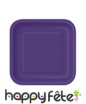 Petites assiettes carrées en carton de 17cm, image 9