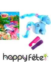 Poney à coiffer avec accessoires, 10cm