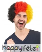 Perruque afro drapeau Allemand