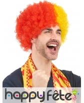 Perruque afro drapeau Espagnol