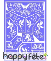 Pochoir adhésif fée