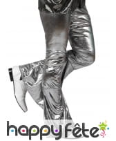 Pantalon argenté holographique pour homme