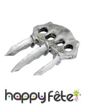 Poing américain, lames en plastique semi rigides