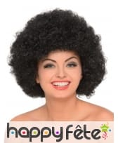 Perruque afro noire volumineuse