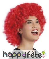 Perruque afro rouge, image 1