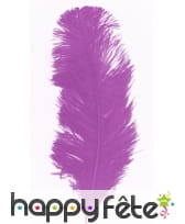 Plume autruche violet 32 cm