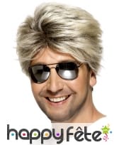 Perruque blonde années 80