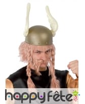 Perruque blonde avec tresses pour homme