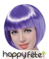 Perruque bob courte mauve, image 1