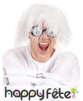 Perruque blanche de savant fou