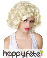 Perruque blonde de Marilyn Monroe