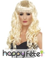Perruque blonde de sirène
