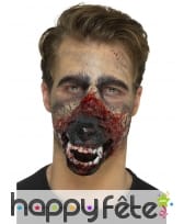 Prothèse bouche de loup garou en mousse de latex, image 4