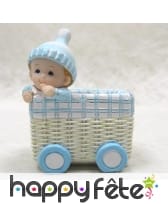 Panier bébé en résine pour dragées, image 2