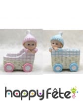 Panier bébé en résine pour dragées