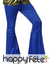 Pantalon bleu foncé patte d'éléphant pour homme