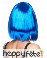 Perruque bleue glamour mi-longue, image 1