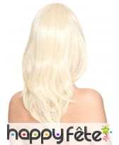 Perruque blonde lisse mi-longue, luxe, image 1