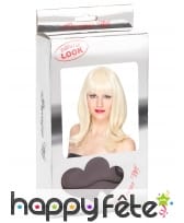 Perruque blonde lisse mi-longue, luxe, image 2