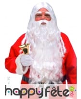 Perruque, barbe, moustaches, sourcils père noel
