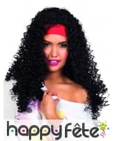 Perruque bouclée noire de gitane