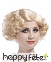 Perruque blonde ondulée années 50, image 1