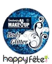 Paillettes bleues pour visage et corps