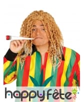 Perruque blonde rasta pour homme